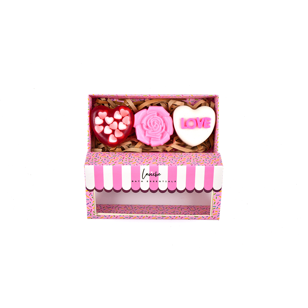 Heart Rose Soap Combo