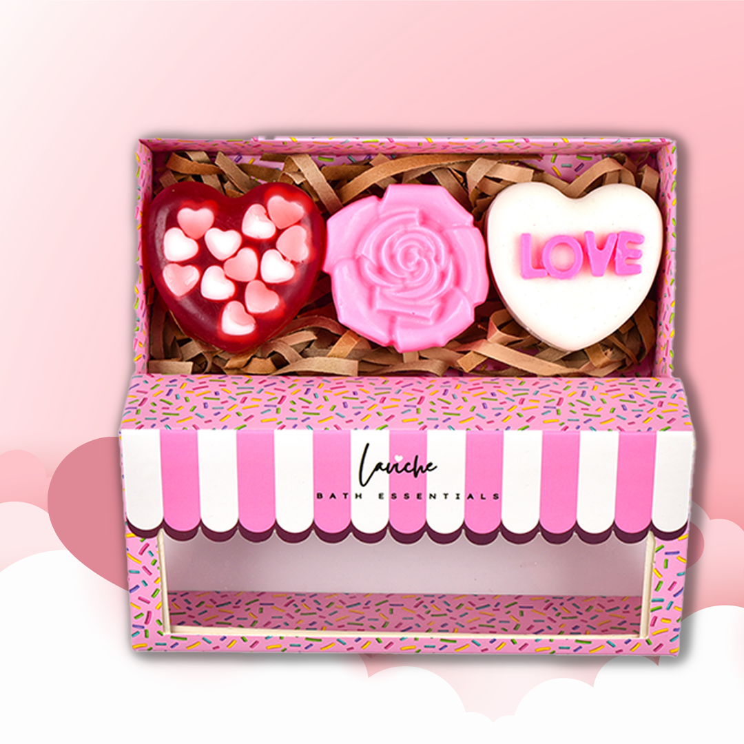 Heart Rose Soap Combo