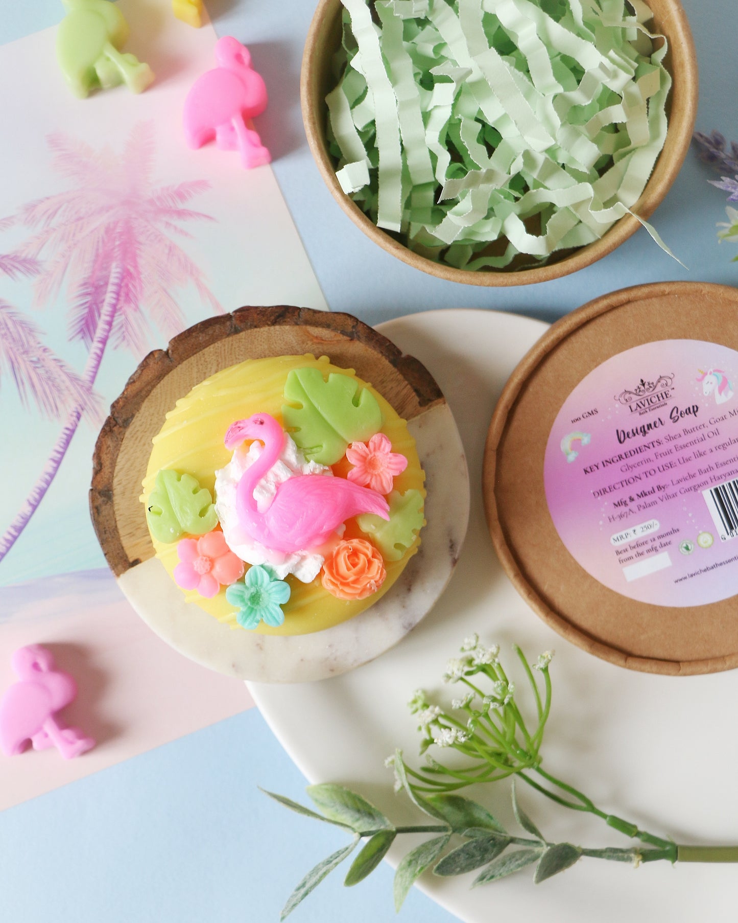 Flamingo Donut Soap
