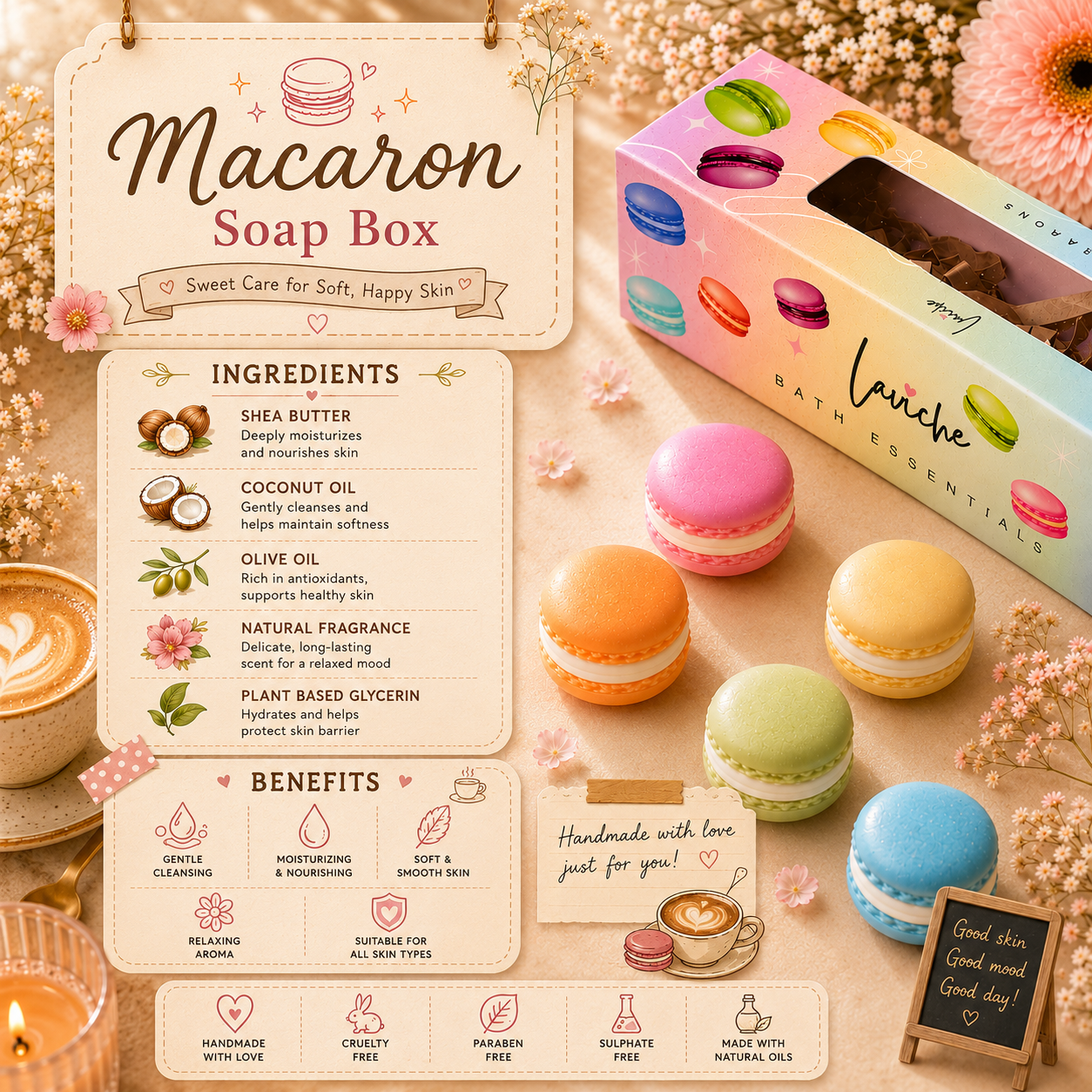 Macaron Soap Box
