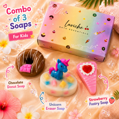 Combo of 3 Soaps For Kids - Handmade & Organic