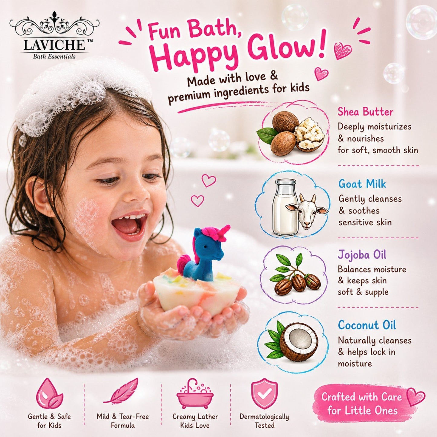 Combo of 3 Soaps For Kids - Handmade & Organic