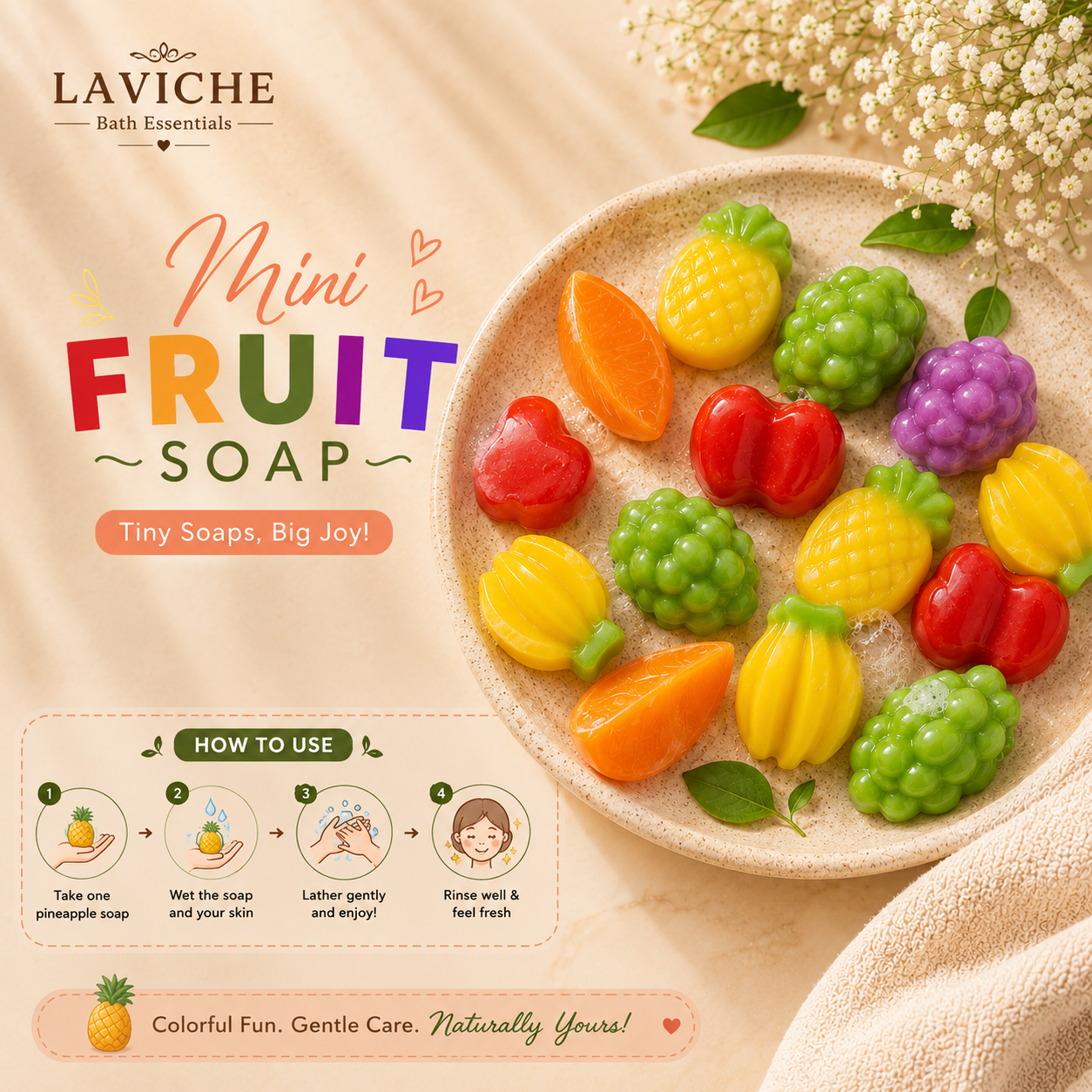 Mini Fruit Soap