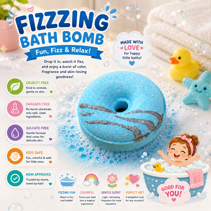 Blueberry Donut Bath Bomb