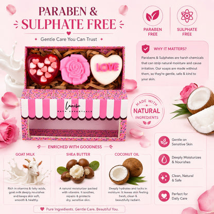 Heart Rose Soap Combo