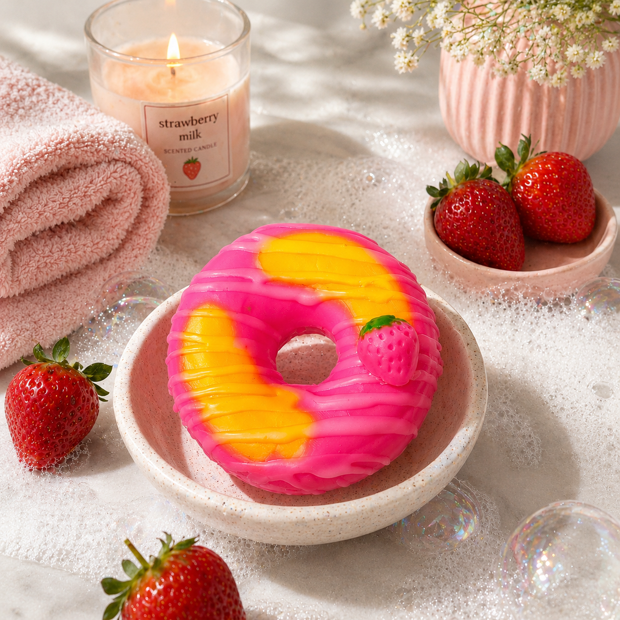 Strawberry Donut Soap