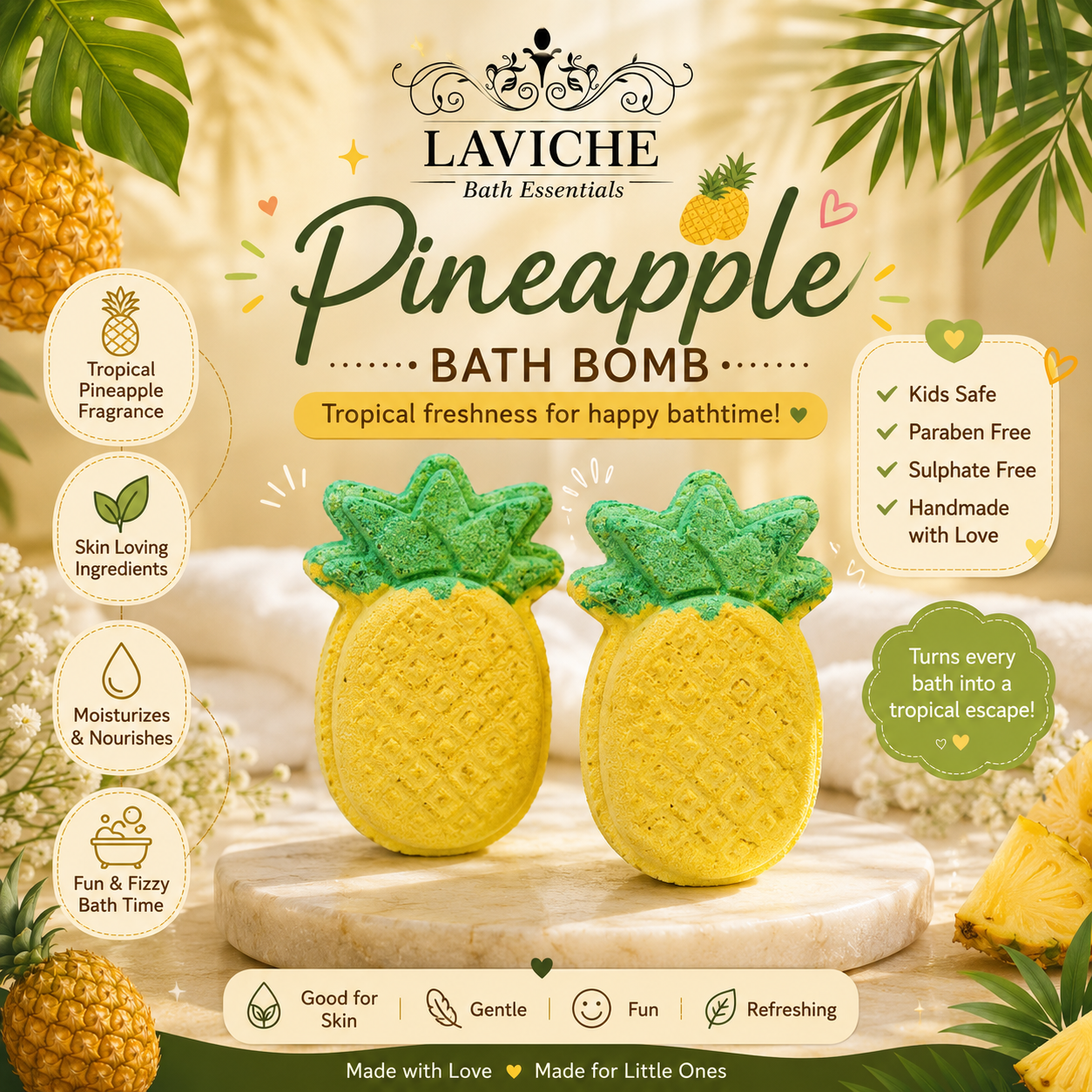 Pineapple Paradise Bath Bomb