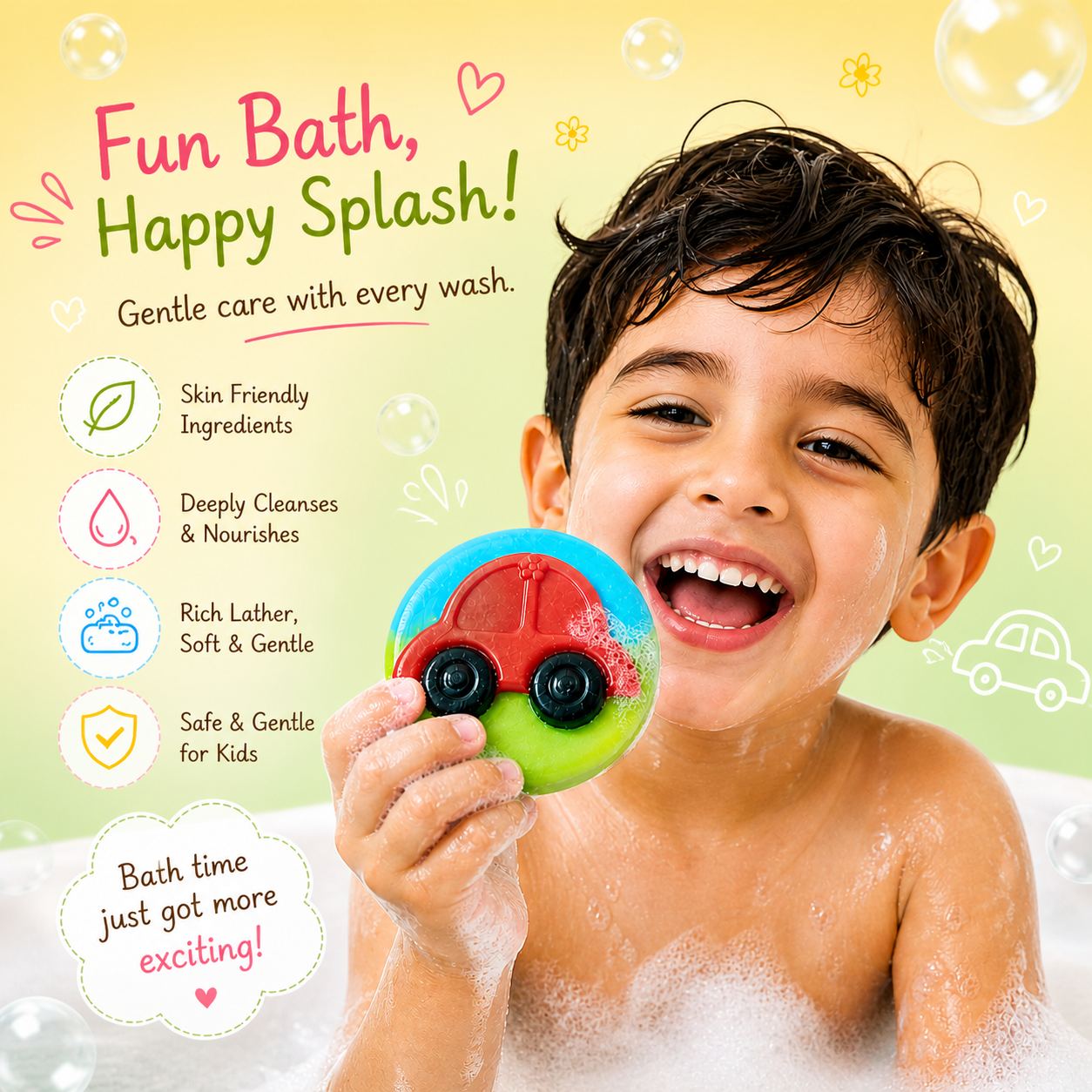 🌈 Laviche Kids Bath Gift Set – Peppa Pig Edition 🐷✨