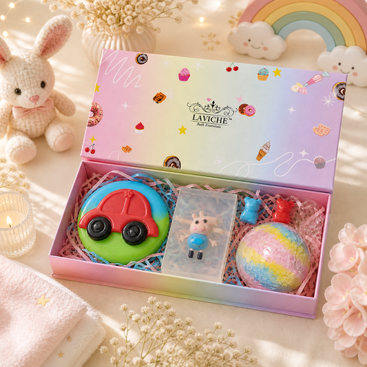 🌈 Laviche Kids Bath Gift Set – Peppa Pig Edition 🐷✨