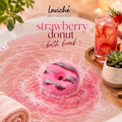 Strawberry Donut Bath Bomb