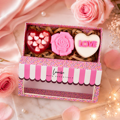 Heart Rose Soap Combo