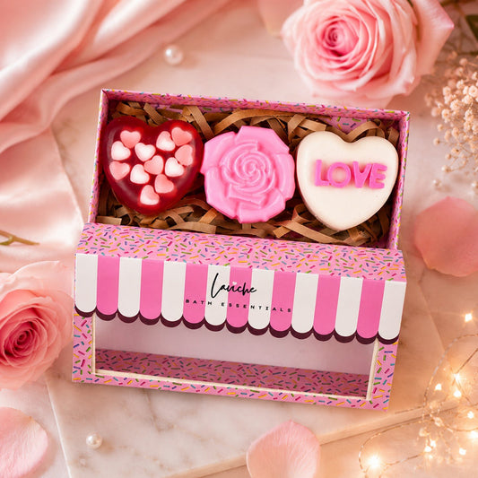 Heart Rose Soap Combo