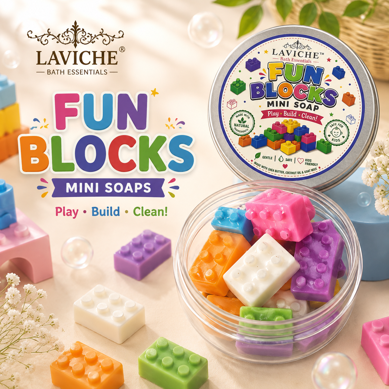 Fun Blocks Mini Soaps