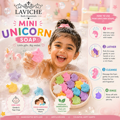 Mini Unicorn Soaps