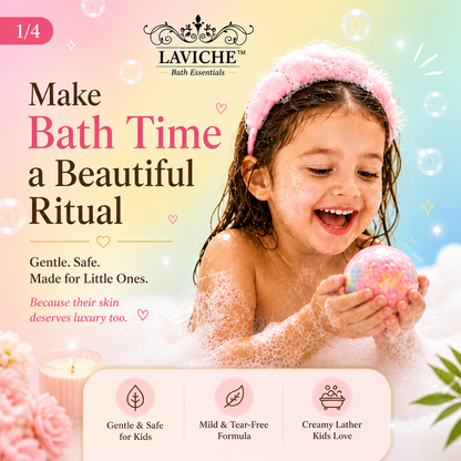 🌈 Laviche Kids Bath Gift Set – Peppa Pig Edition 🐷✨