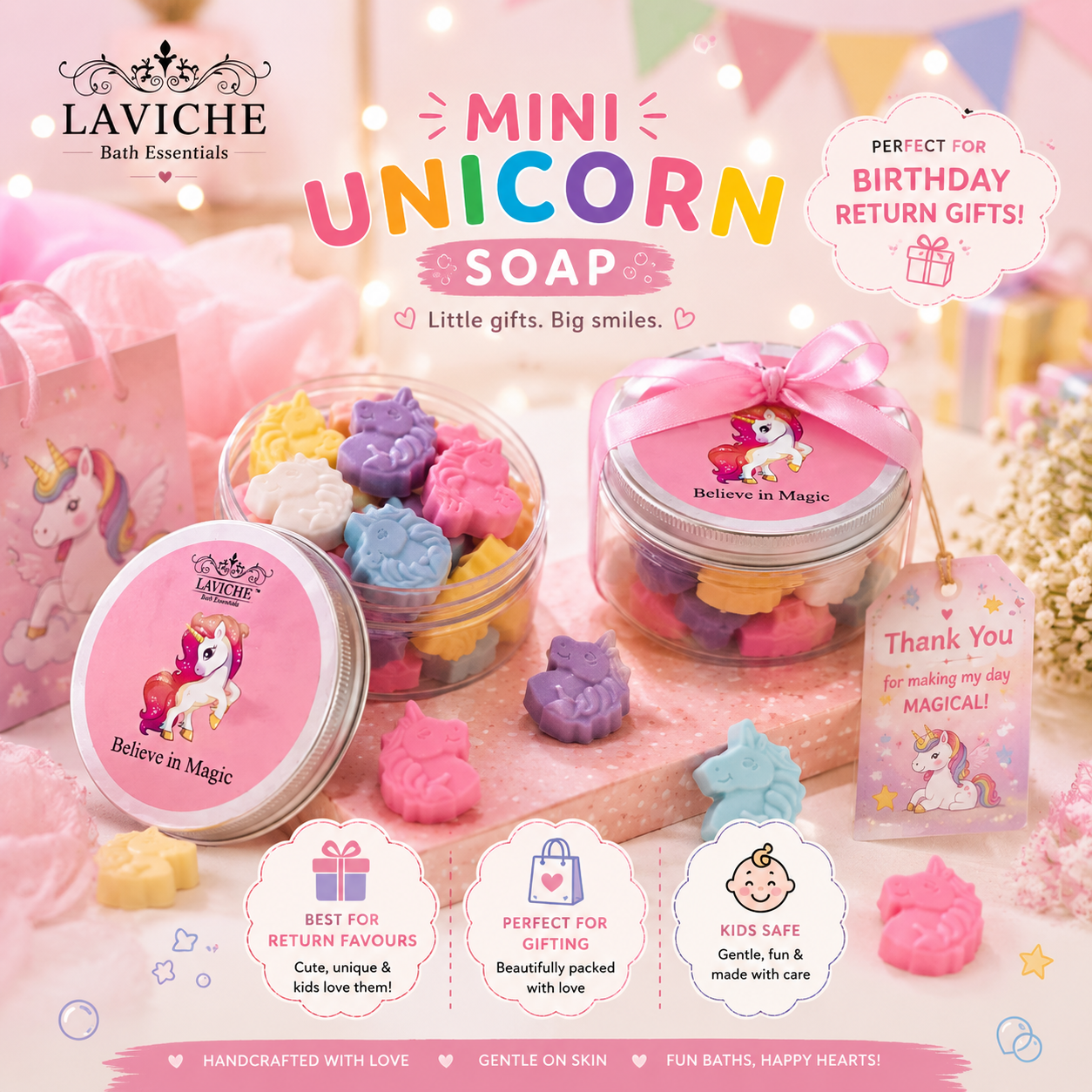 Mini Unicorn Soaps