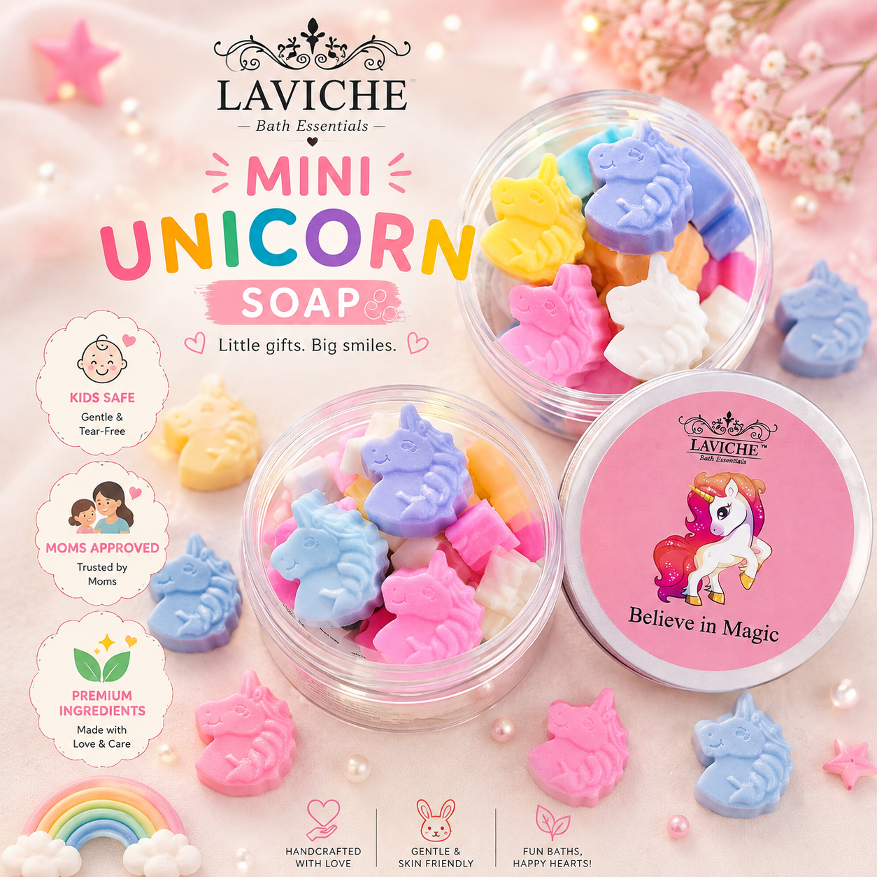 Mini Unicorn Soaps