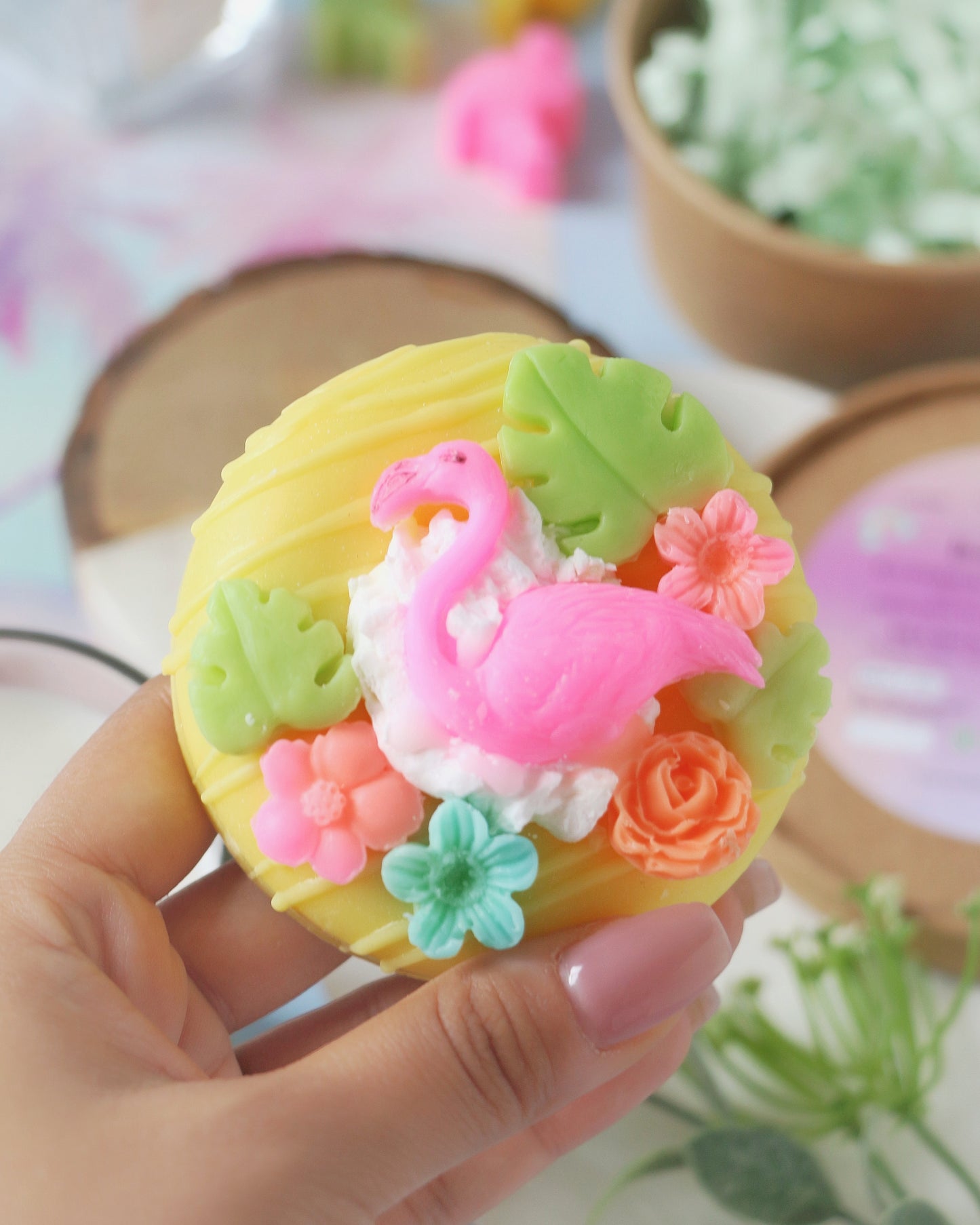 Flamingo Donut Soap