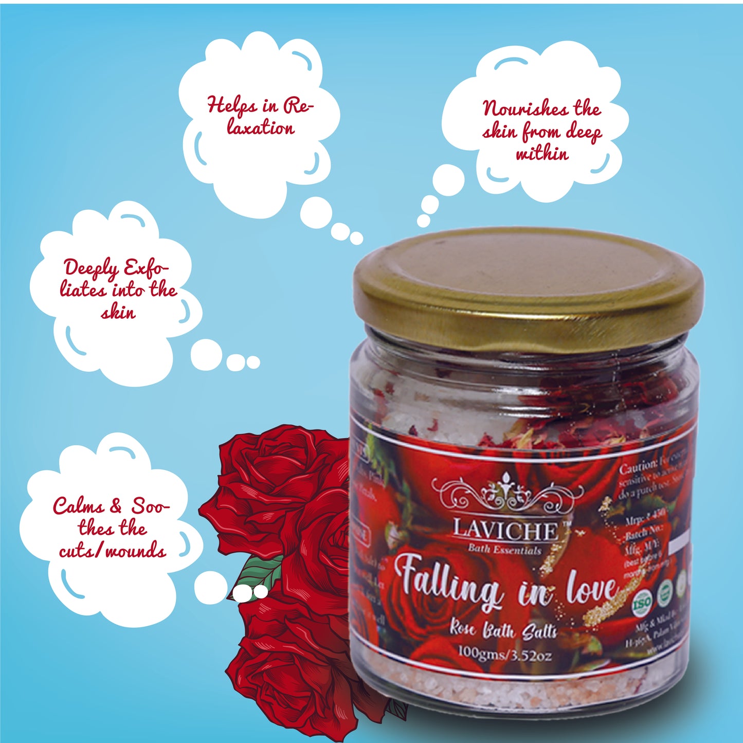 "Falling in Love" Rose Bath Salts