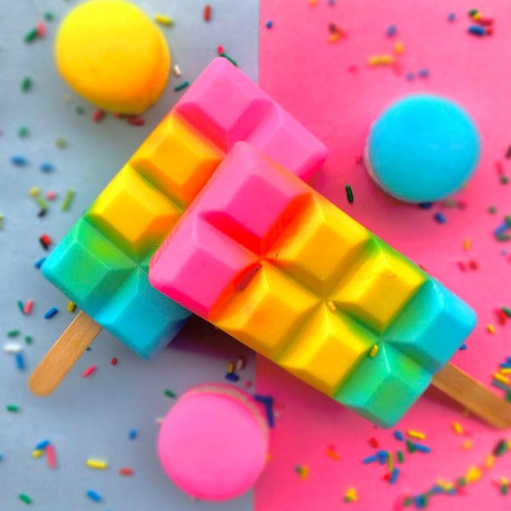 Rainbow Popsicle Soap