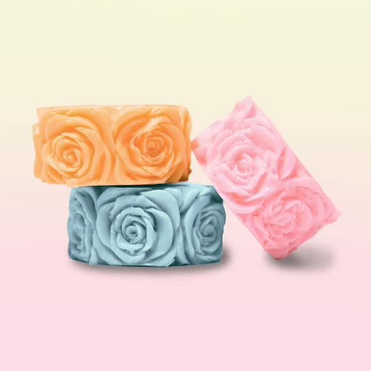 Pack of 3 rose soap
