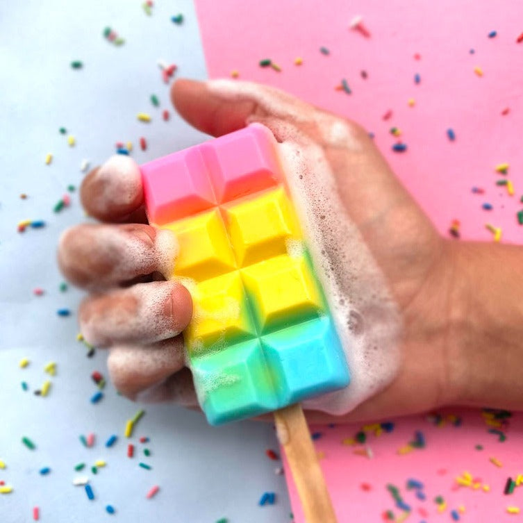 Rainbow Popsicle Soap